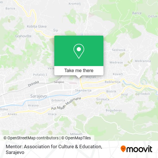 Mentor: Association for Culture & Education mapa