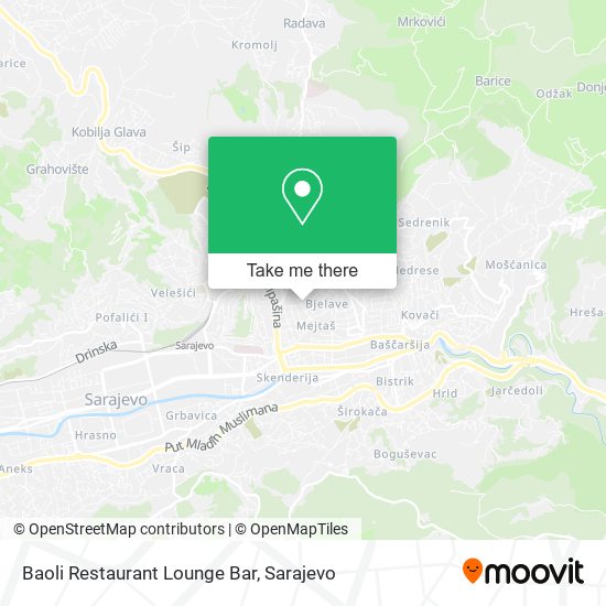 Baoli Restaurant Lounge Bar map