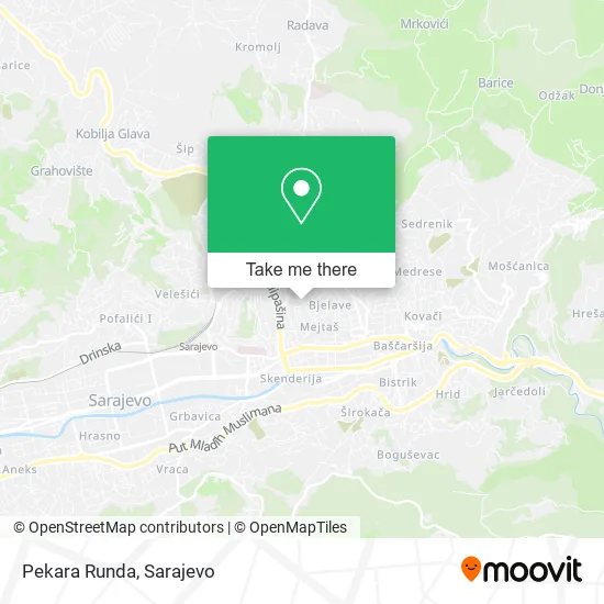 Pekara Runda map