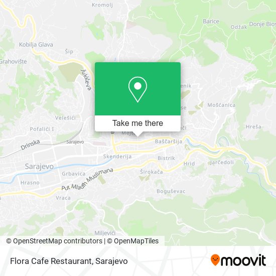 Flora Cafe Restaurant mapa