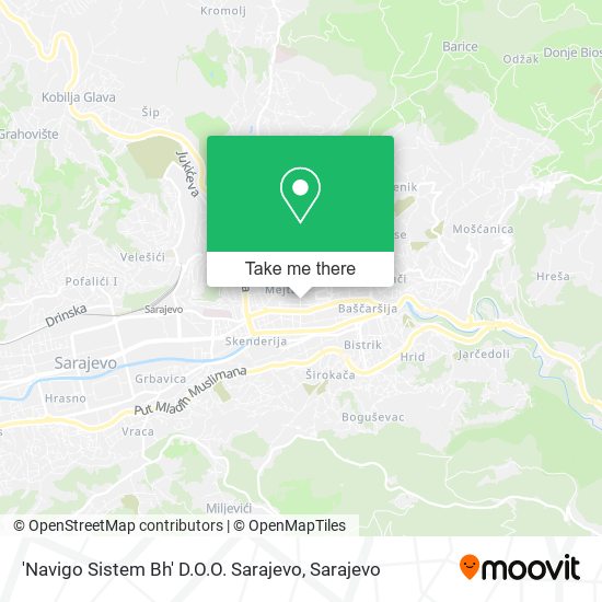 'Navigo Sistem Bh' D.O.O. Sarajevo map