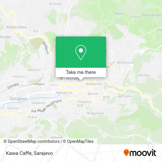 Kawa Caffe mapa
