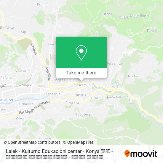 Lalek - Kulturno Edukacioni centar - Konya ललेक - कुल्टर्नो एडुकासिओनी सेन्टर - कोन्या साराजॉव map