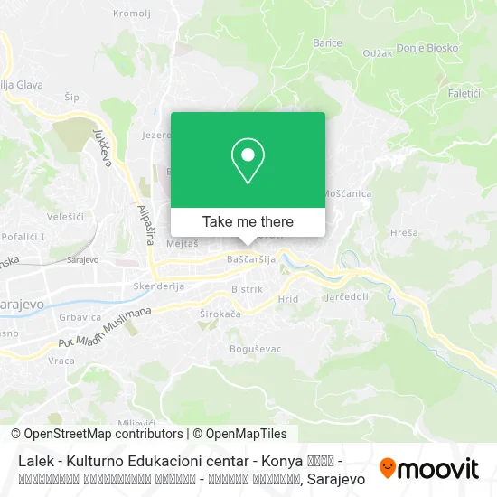 Lalek - Kulturno Edukacioni centar - Konya ललेक - कुल्टर्नो एडुकासिओनी सेन्टर - कोन्या साराजॉव map
