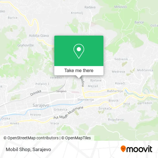 Mobil Shop map