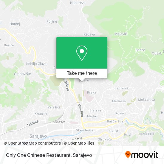 Only One Chinese Restaurant map