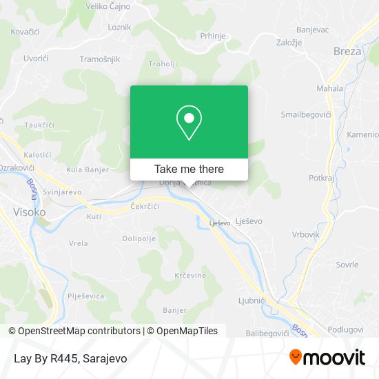 Lay By R445 mapa