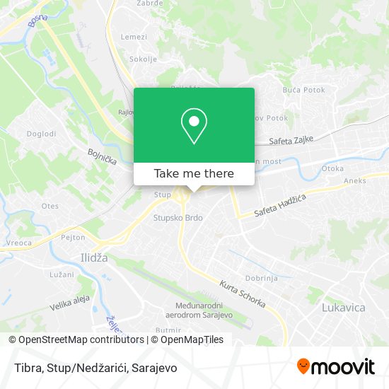 Tibra, Stup/Nedžarići map