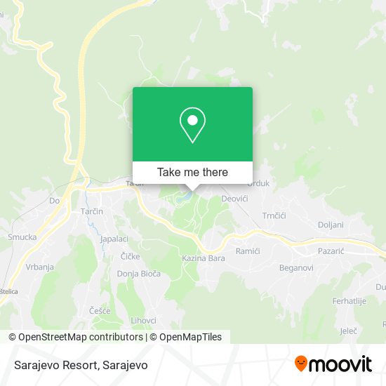 Sarajevo Resort map