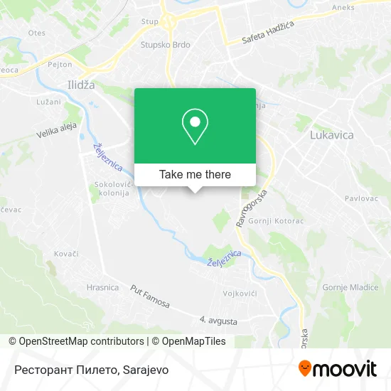 Ресторант Пилето map