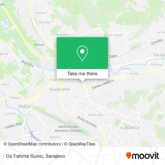 Os Fatima Gunic mapa