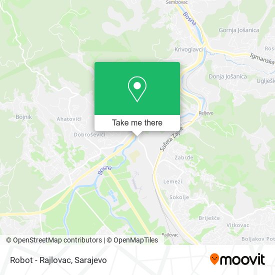 Robot - Rajlovac map