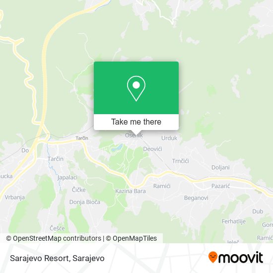 Sarajevo Resort map