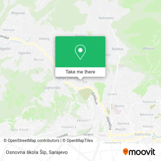Osnovna škola Šip map