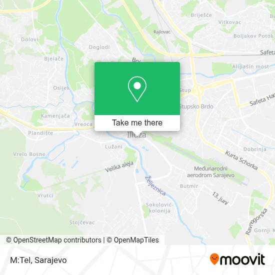 M:Tel mapa