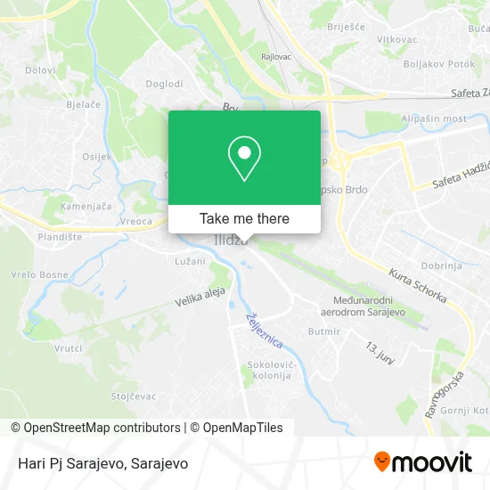 Hari Pj Sarajevo map