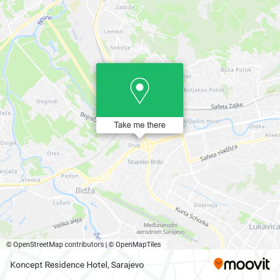 Koncept Residence Hotel map