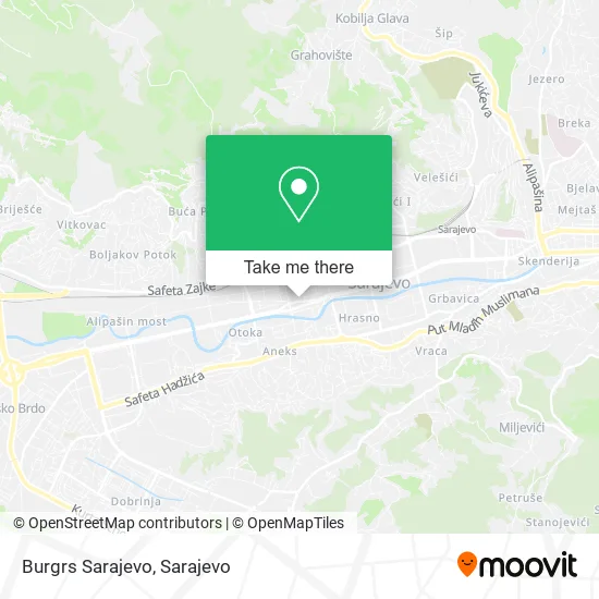 Burgrs Sarajevo map