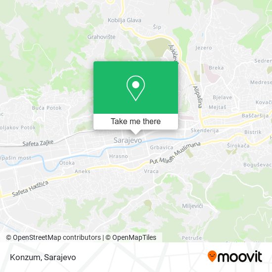 Konzum map