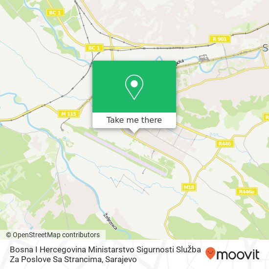 Bosna I Hercegovina Ministarstvo Sigurnosti Služba Za Poslove Sa Strancima map