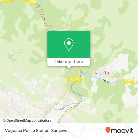 Vogosca Police Station map
