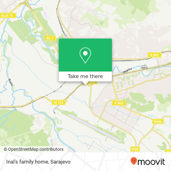 Inal's family home mapa