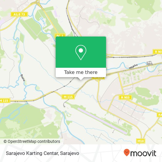 Karta Sarajevo Karting Centar