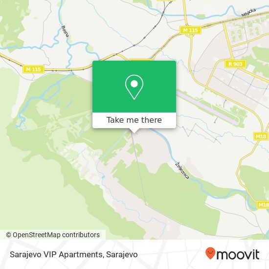 Sarajevo VIP Apartments map