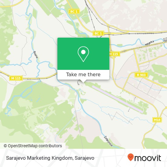 Sarajevo Marketing Kingdom map