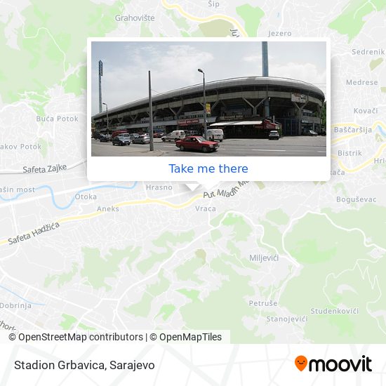 Stadion Grbavica map