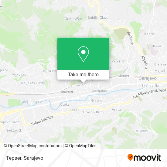 Tepser mapa