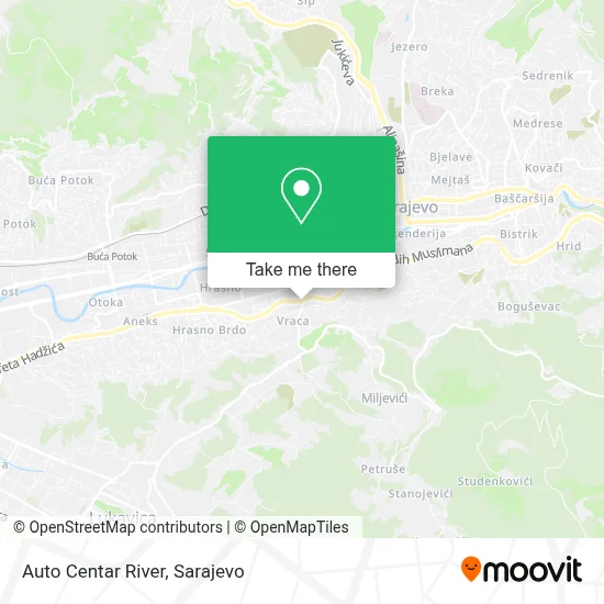 Auto Centar River mapa