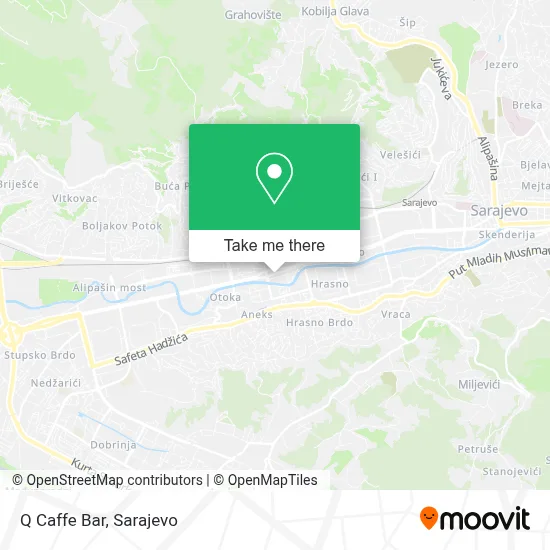 Q Caffe Bar mapa