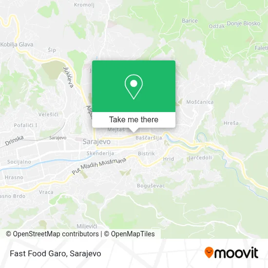 Fast Food Garo mapa