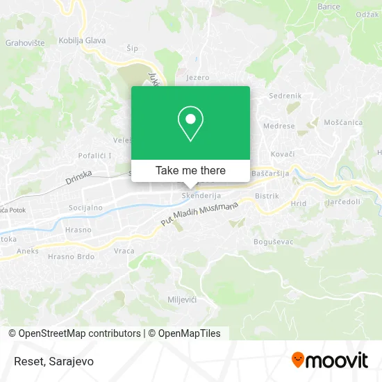 Reset mapa