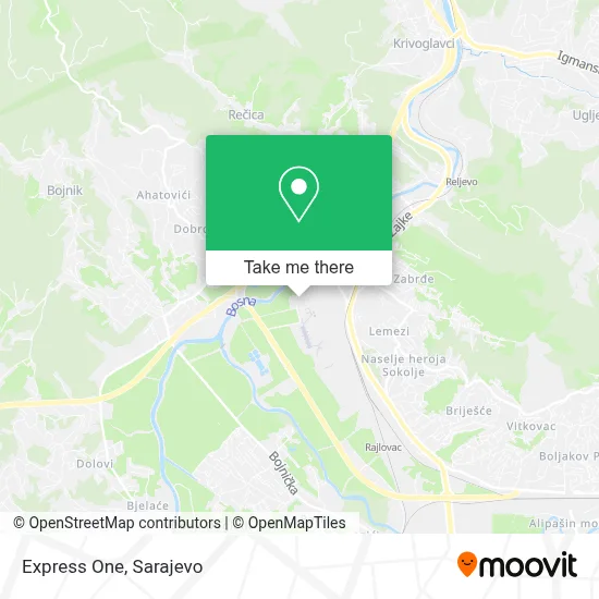 Express One mapa