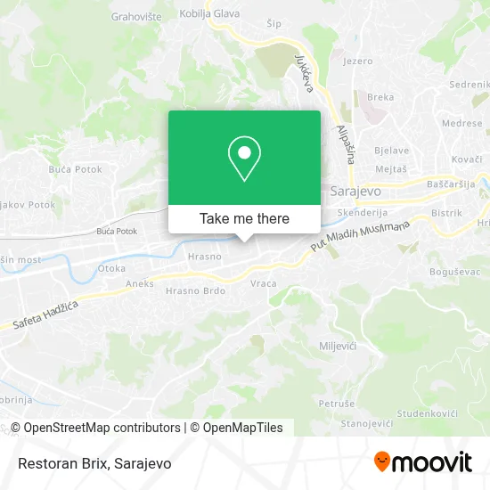 Restoran Brix mapa