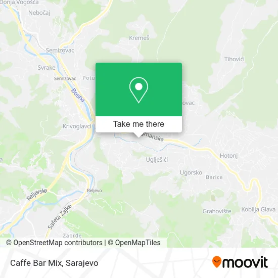 Caffe Bar Mix mapa