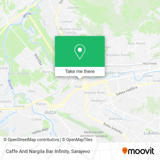 Caffe And Nargila Bar Infinity mapa