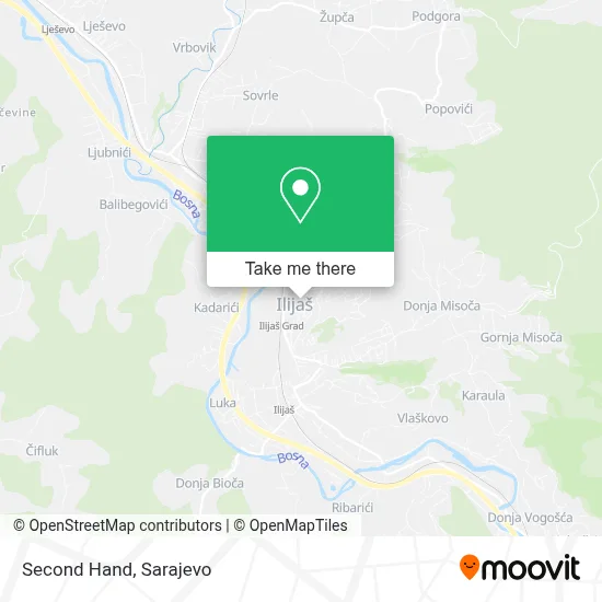 Second Hand mapa