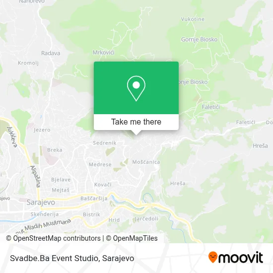 Svadbe.Ba Event Studio mapa