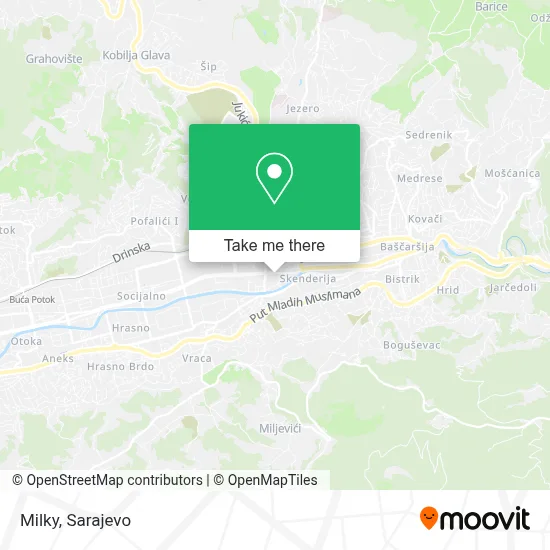 Milky mapa