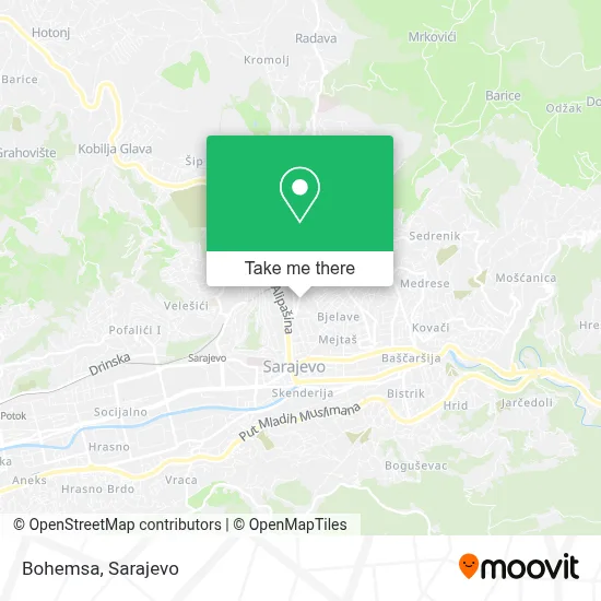 Bohemsa map