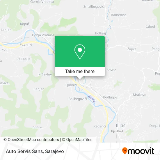Auto Servis Sans map