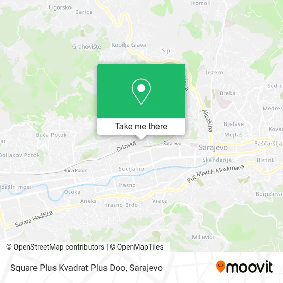 Square Plus Kvadrat Plus Doo mapa