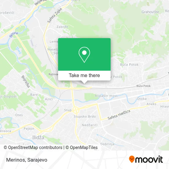 Merinos mapa