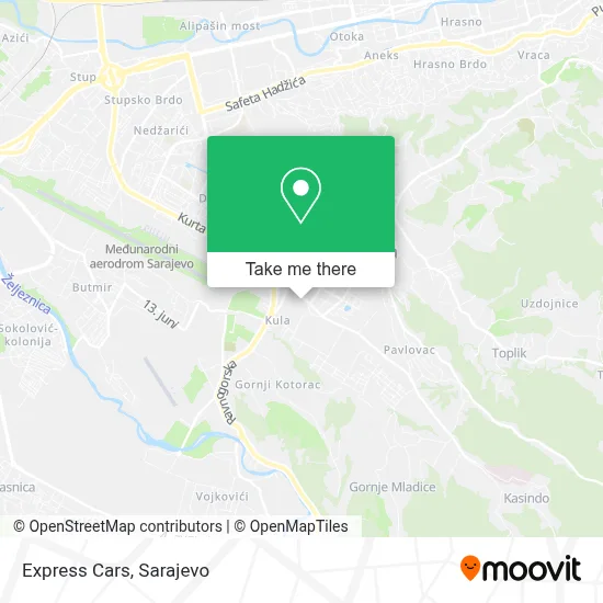 Express Cars mapa