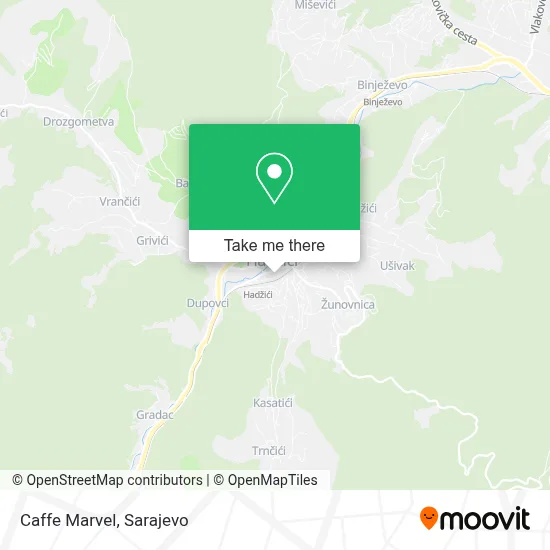 Caffe Marvel mapa