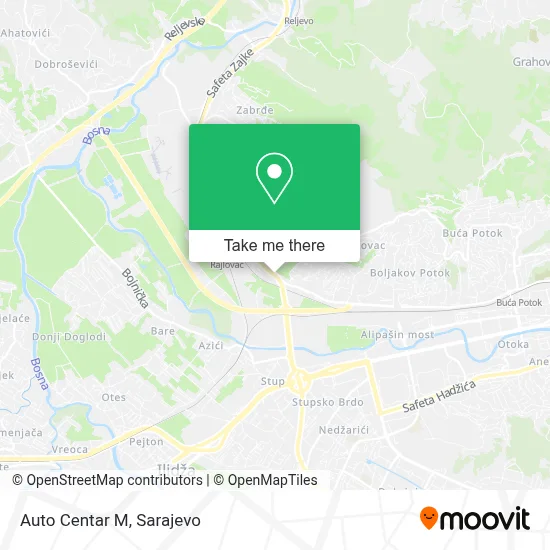Auto Centar M mapa