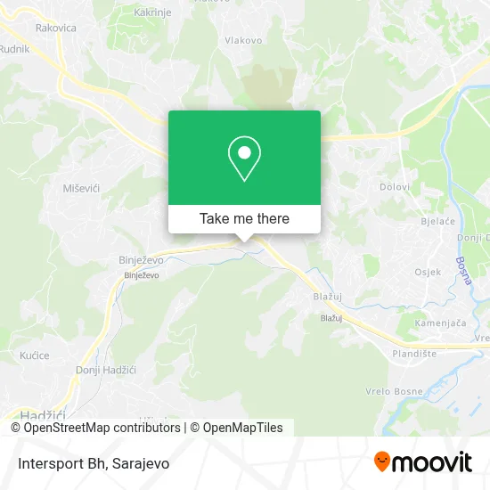 Intersport Bh map